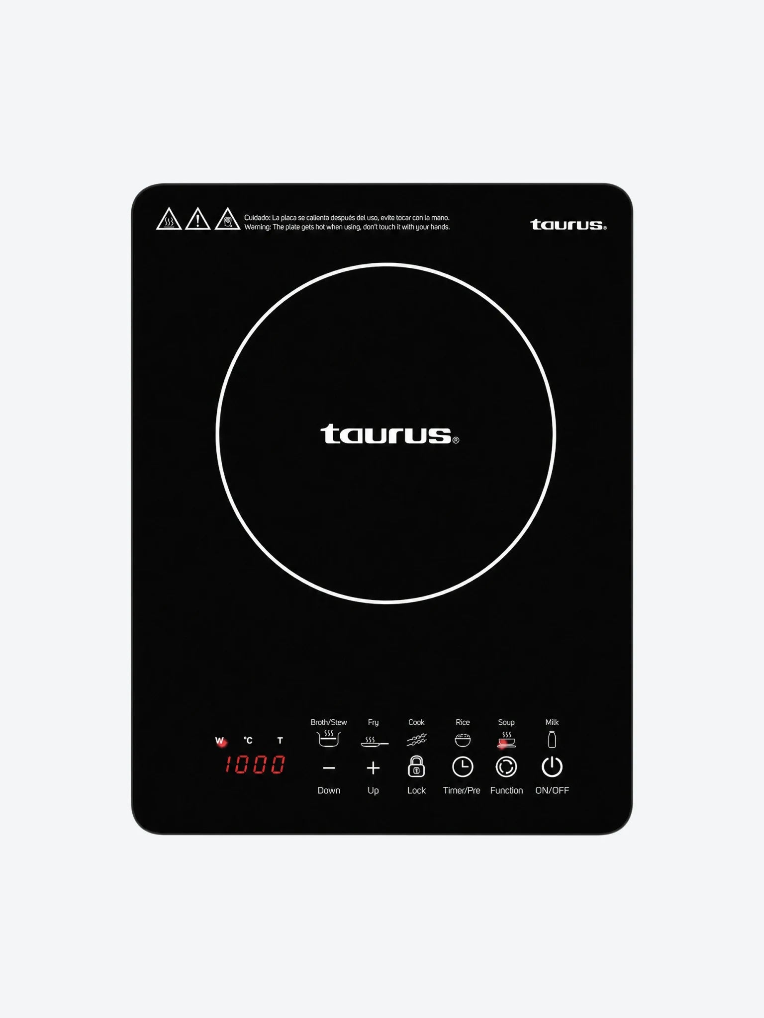 Parrilla de Inducción CookTop Taurus Uranus 2000 1250W-1