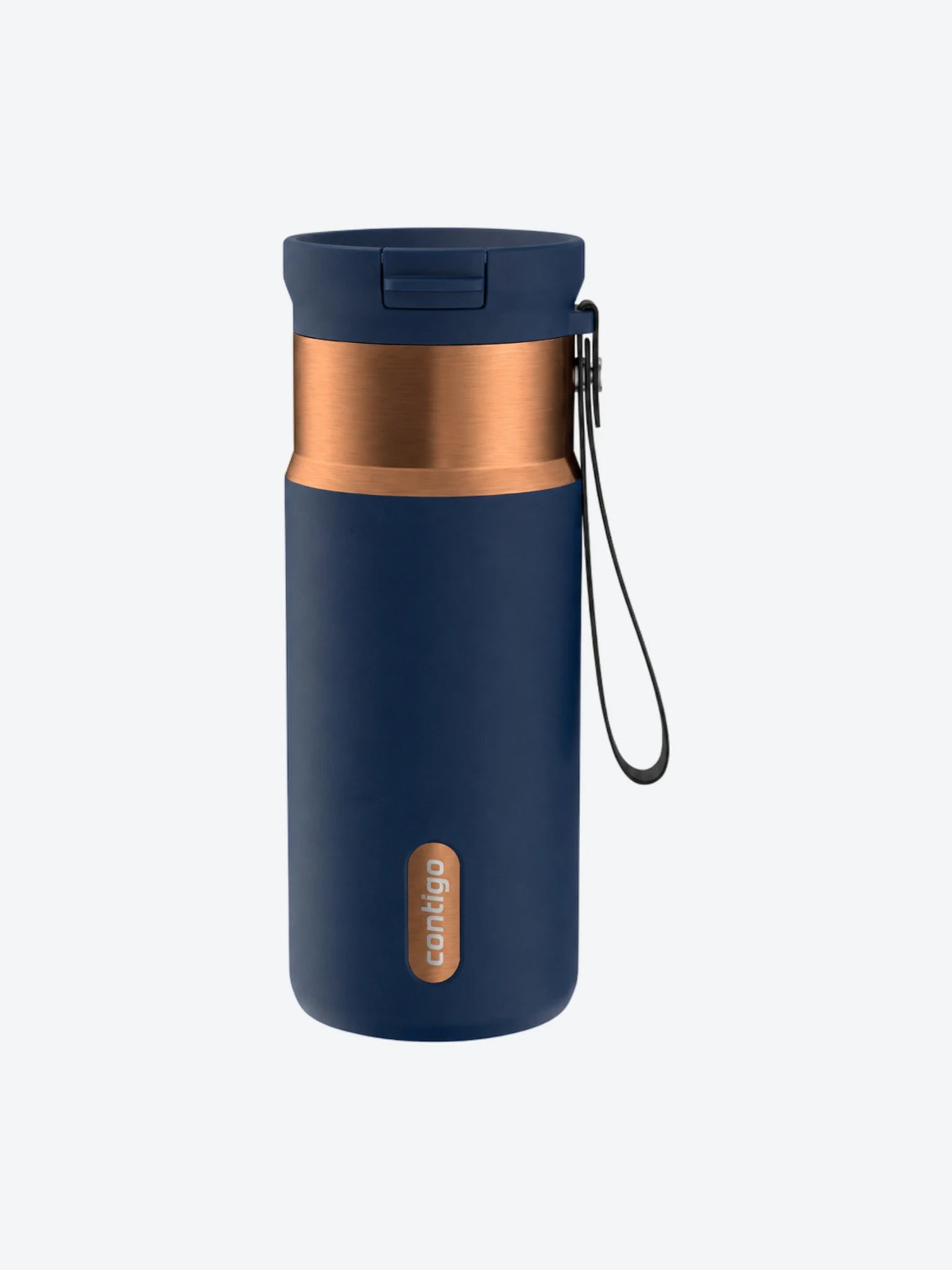Termo Acero Inoxidable 16 Oz Azul / Bronce