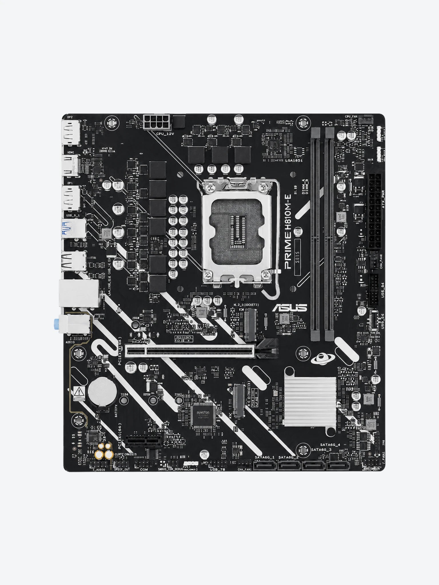 TARJETA MADRE ASUS PRIME H810M-E LGA1851 MICRO ATX DDR5 90MB1N20-M0EAY0 NEGRO/BLANCO