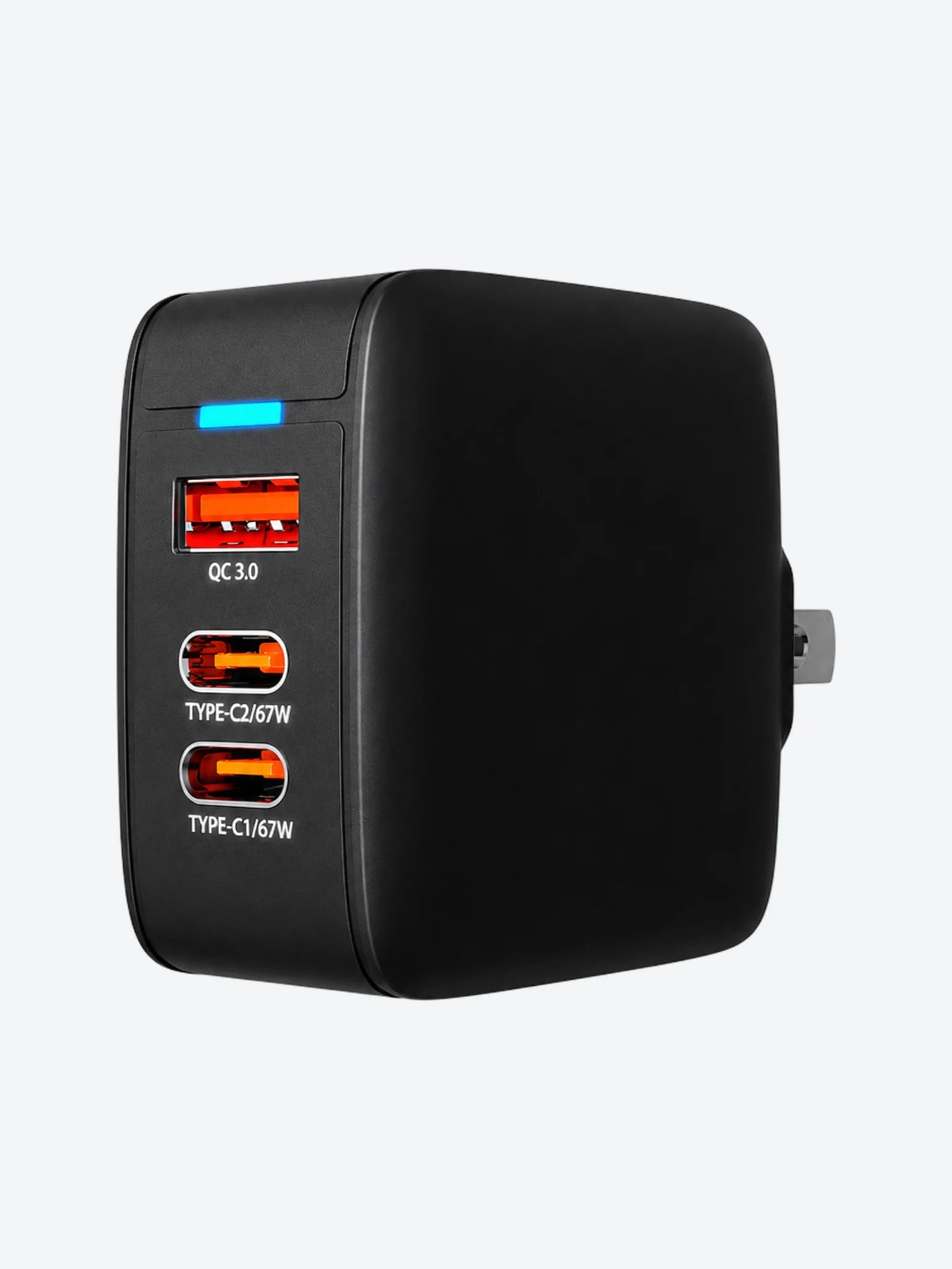 KX Wall Charger 67W KMC-500 2xUSB-C PD3.0 + USB-A QC3.0 GAN