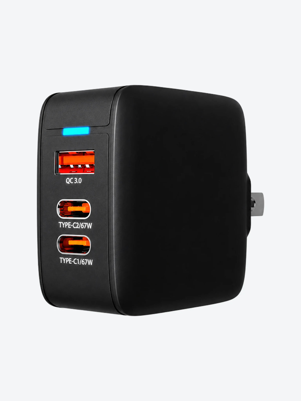 KX Wall Charger 67W KMC-500 2xUSB-C PD3.0 + USB-A QC3.0 GAN-1