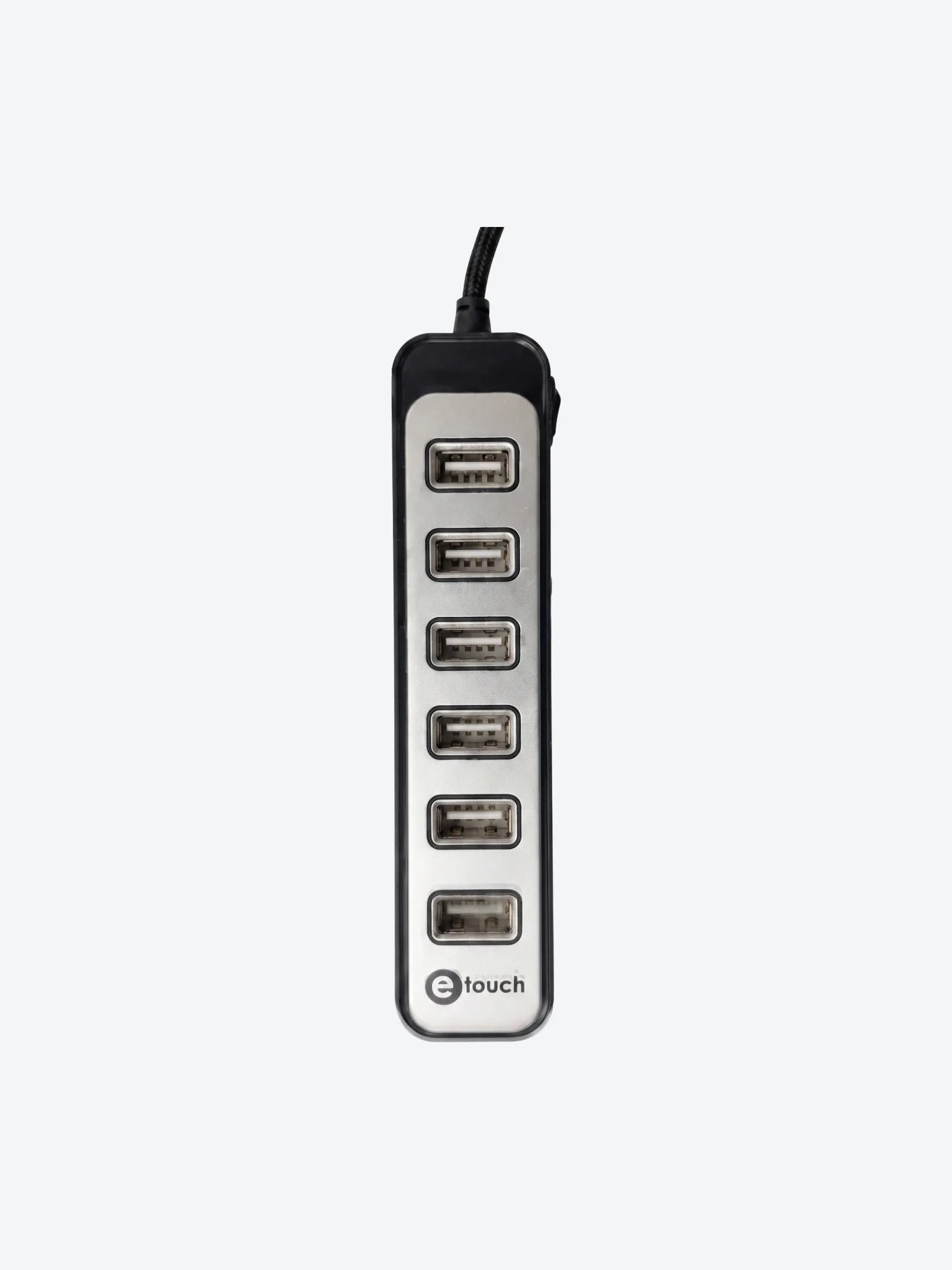 Hub eTouch 160333 USB de 7 Puertos Tipo Barra con AC-1