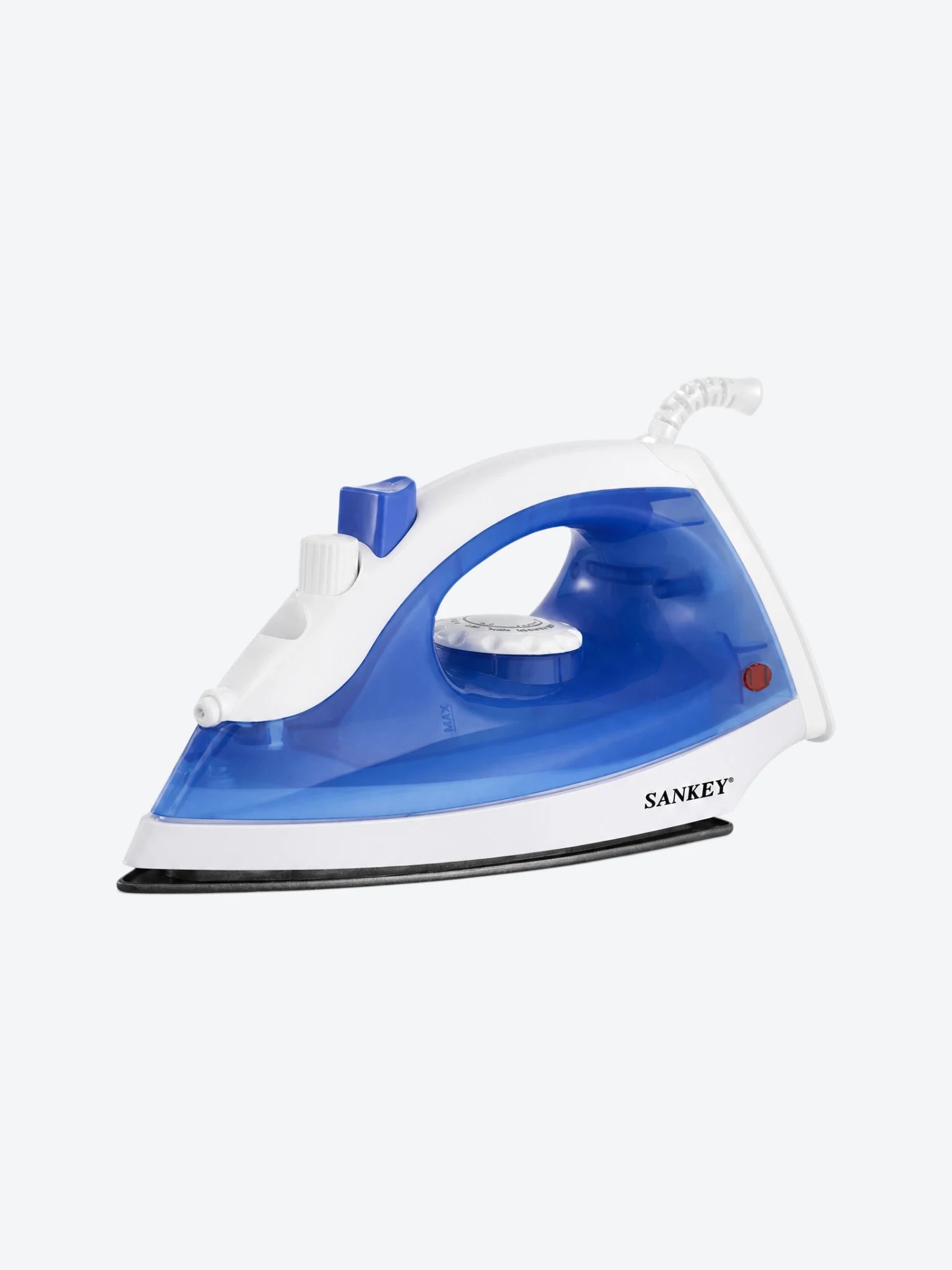 Plancha de Ropa Sankey PV-106 1100X Vapor Auto Limpieza Color Blanco con Azul-1
