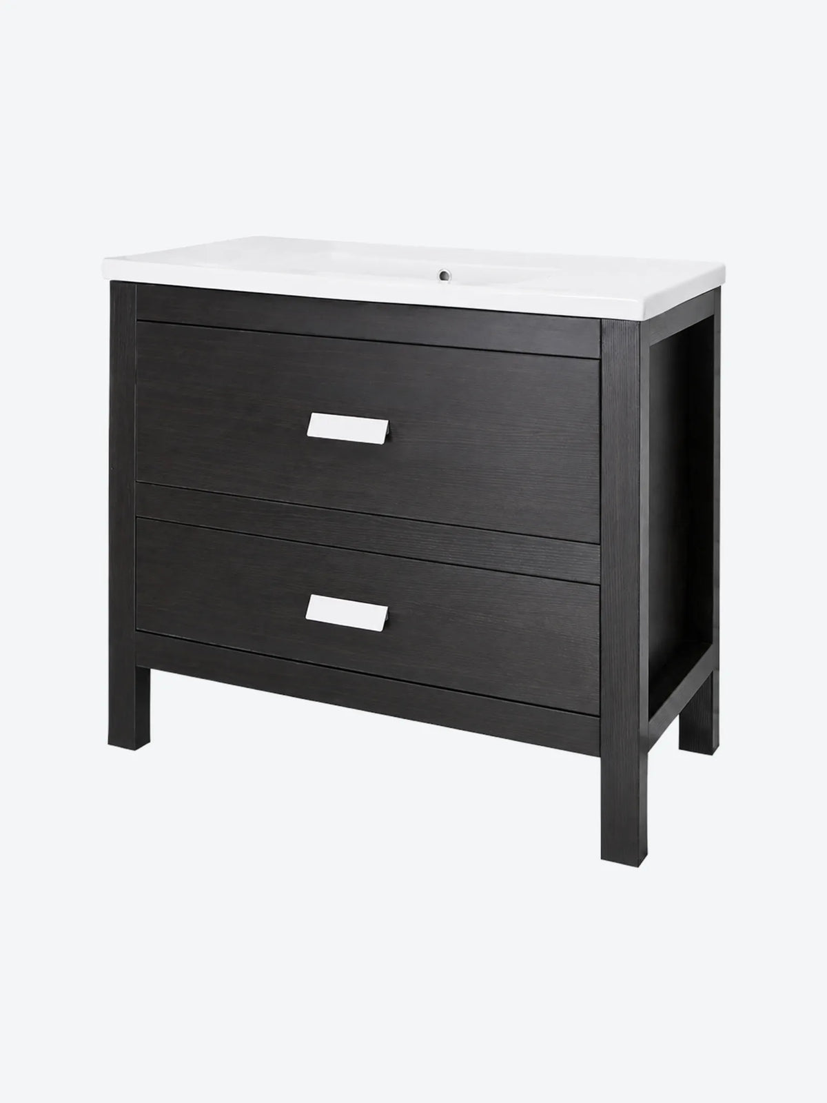 MUEBLE PARA BANO MDF 100X46X86 CM MELAMINA WENGUE