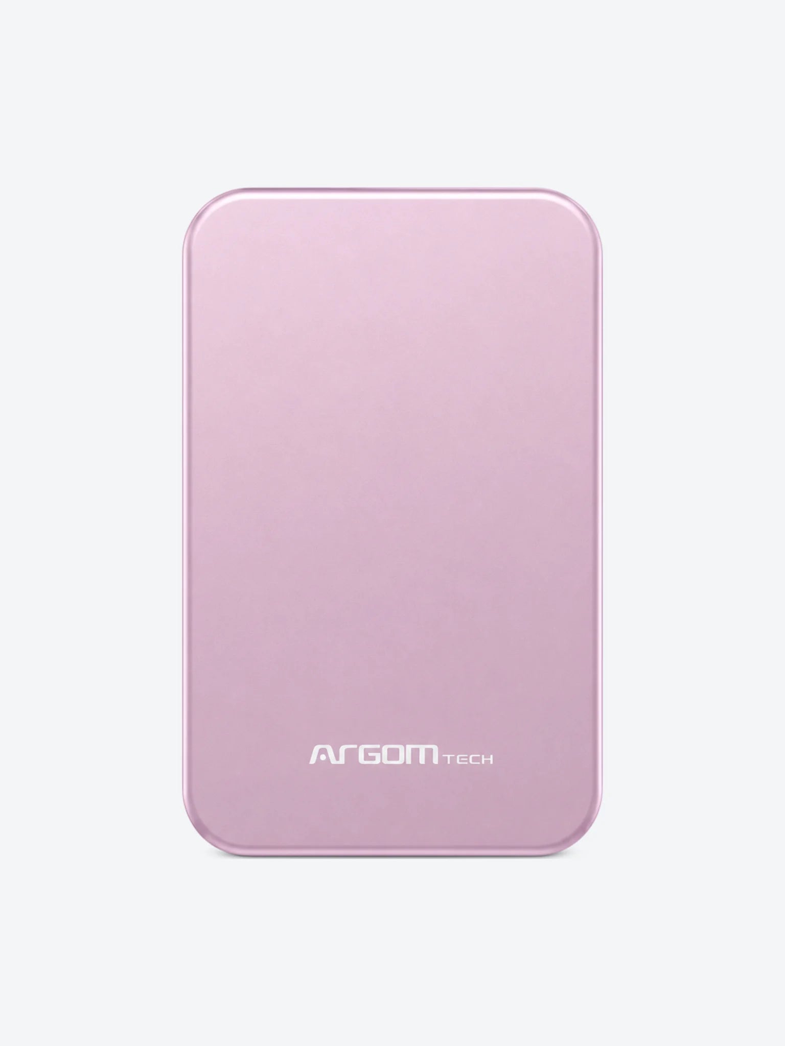 POWER BANK ARGOM MS5 MAGNETIC 5,000MAH ALUMINUM PINK / CARGA INALÁMBRICA RÁPIDA DE 15W-1