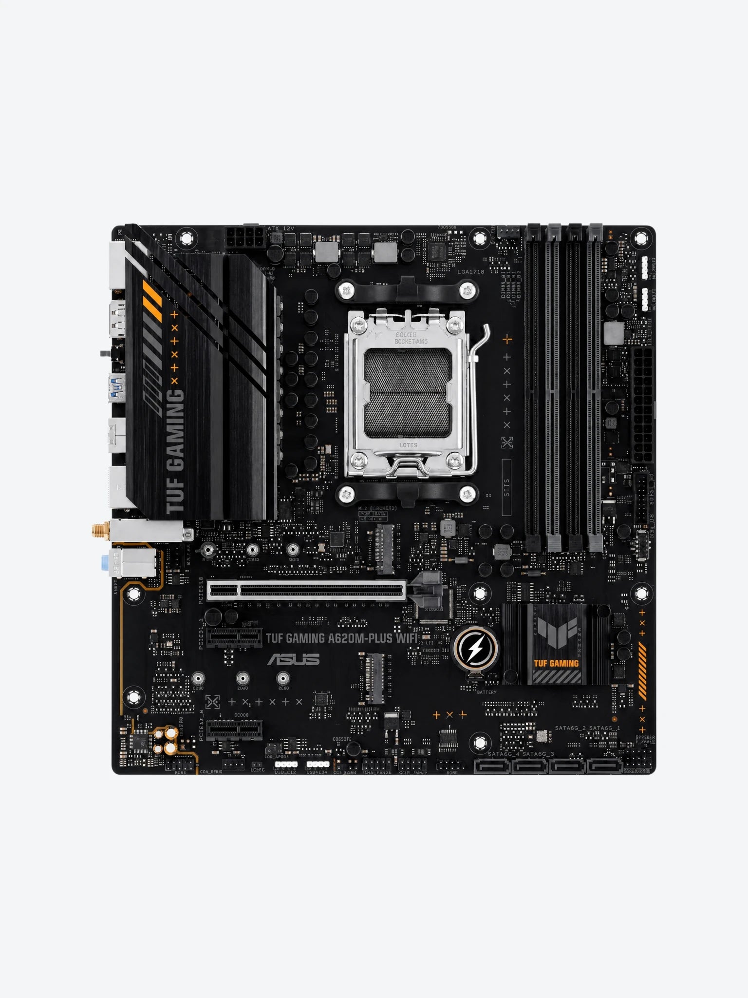 Tarjeta Madre Asus 90MB1F00-M0AAY0 TUF Gaming A620M-PLUS WIFI Aura Sync AM6 AMD A620 4*DDR5 2*M.2-1