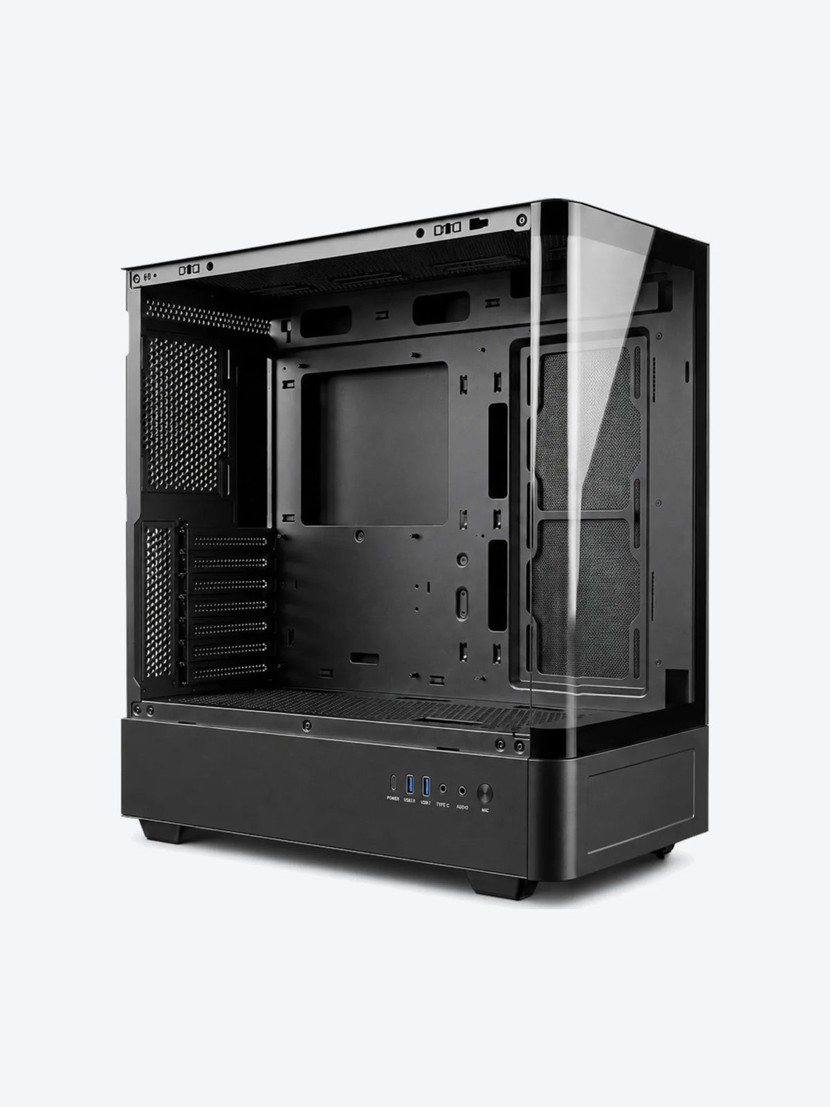 CASE EAGLE WARRIOR CG01YKRA001C MID TOWER SIN VENTILACION INCLUIDA SIN FUENTE CON PANTALLA DE 7.2 BK-1