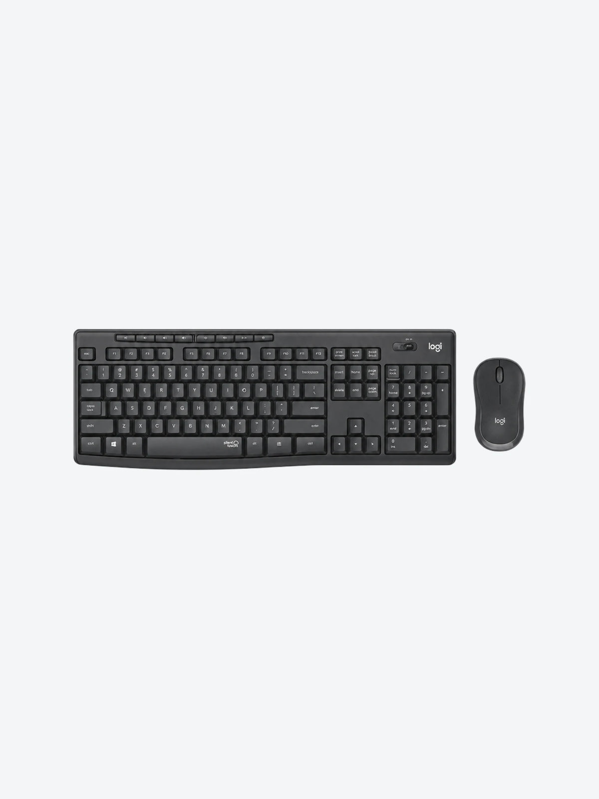 COMBO LOGITECH TECLADO Y MOUSE INALÁMBRICO SILENCIOSO MK295 GRAFITO-1