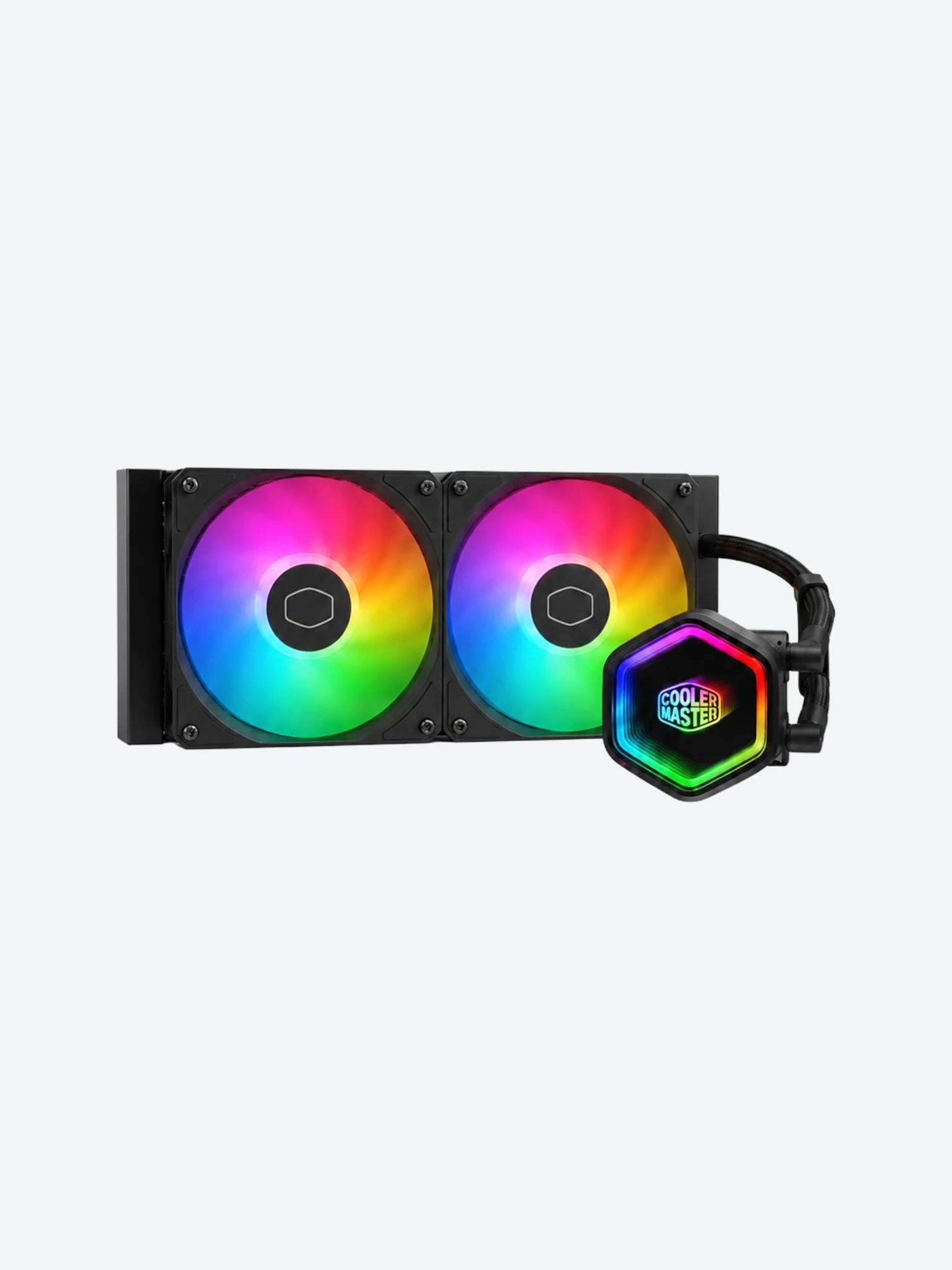 ENFRIAMIENTO LIQUIDO RGB COOLER MASTER MASTERLIQUID 240 CORE II LGA1851/AM5 2X120MM SLEEVE MLW-D24M-A18PA-R1