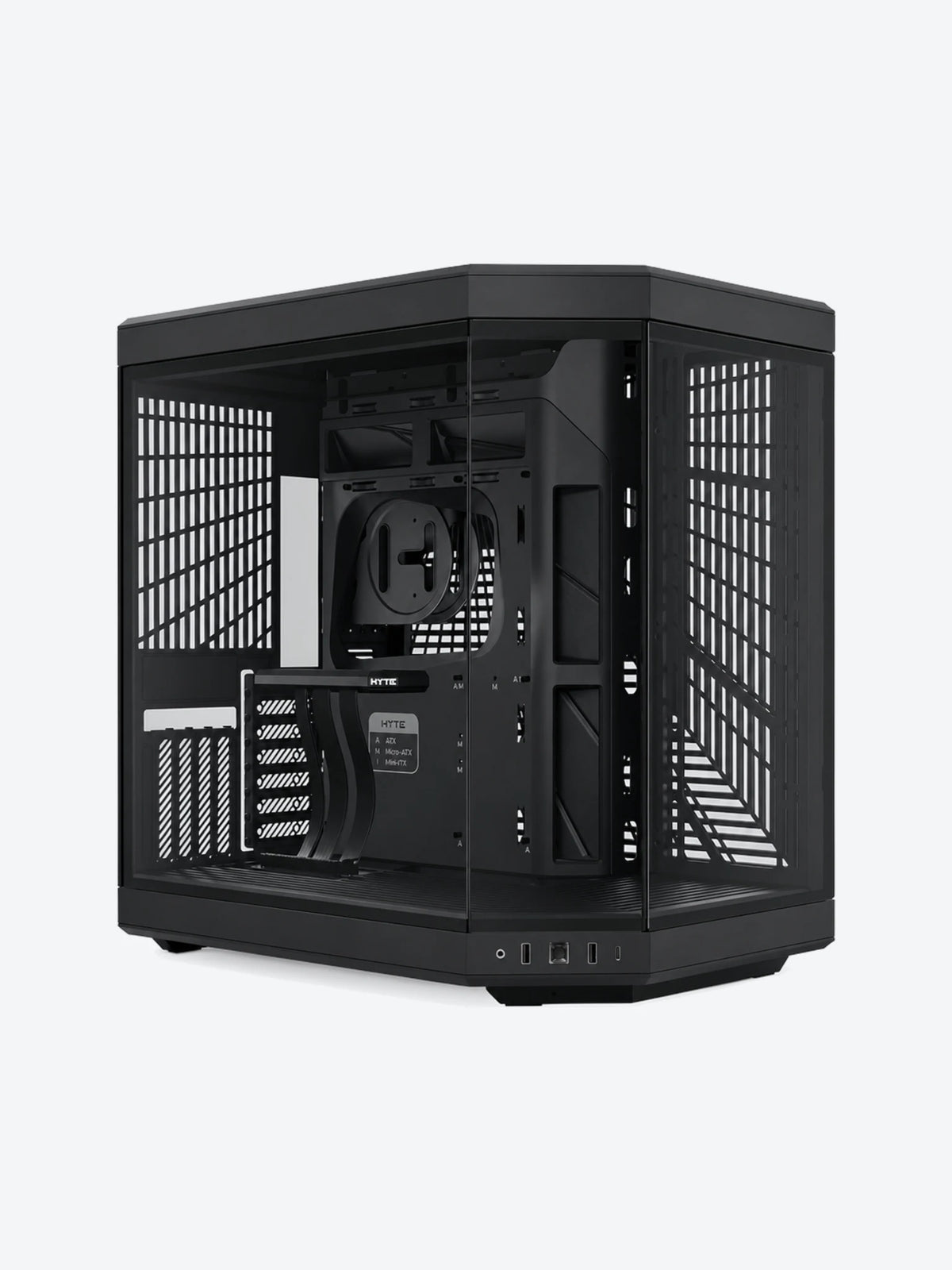 CASE GAMING HYTE Y70 MID TOWER SIN VENTILACIÓN INCLUIDA CON VIDRIO FRONTAL Y LATERAL CS-HYTE-Y70-B-1