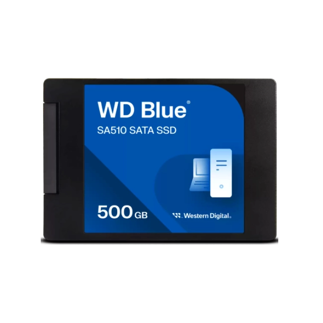 WD Blue SA510 WDS500G3B0A - SSD - 500 GB - interno - 2.5" - SATA 6Gb/s - azul