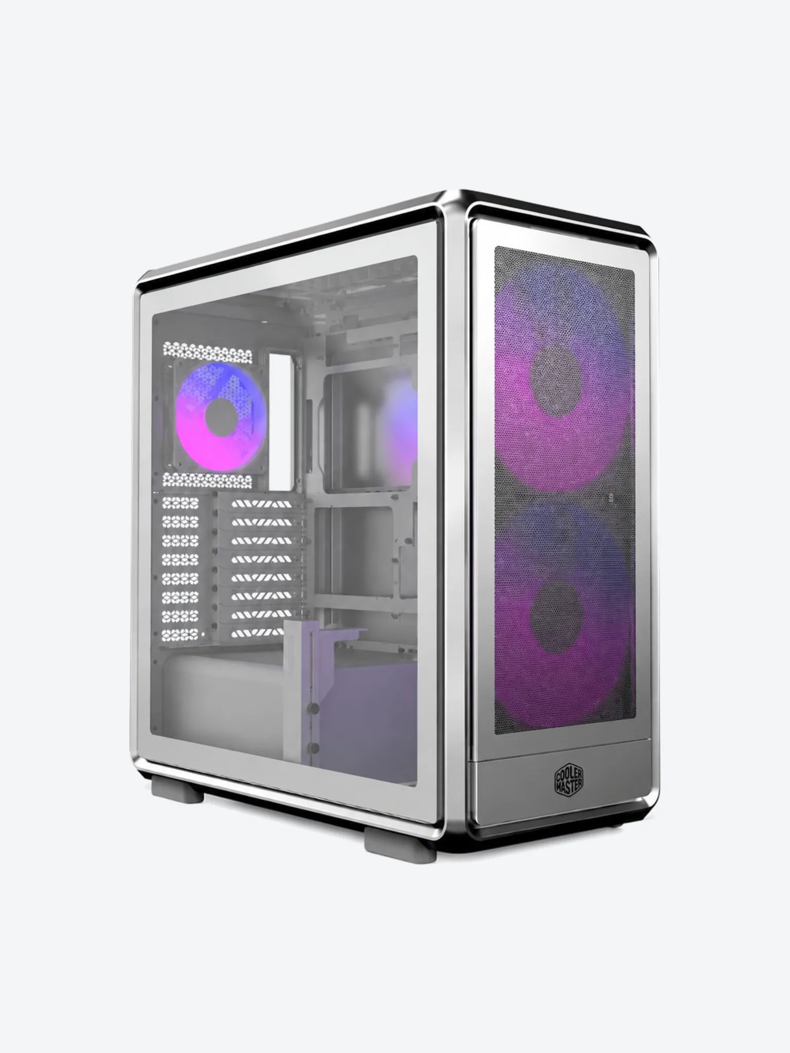CASE RGB COOLER MASTER MASTERFRAME 600 MESH MF600M-SGNN-S01 PLATEADO