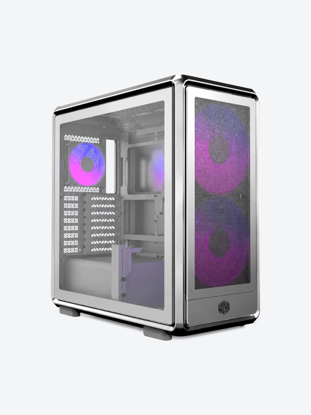 CASE RGB COOLER MASTER MASTERFRAME 600 MESH MF600M-SGNN-S01 PLATEADO-1