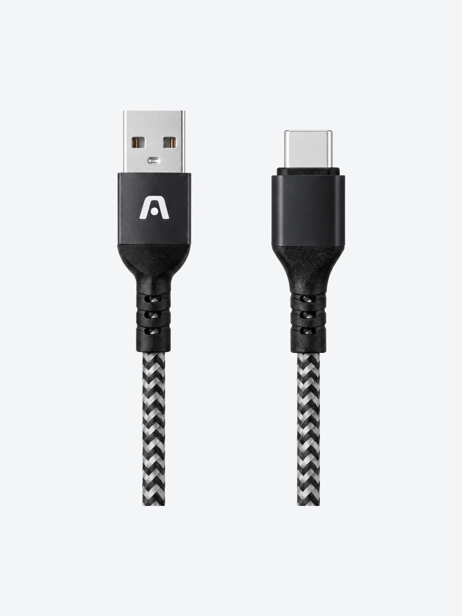 CABLE  TYPE-C TO USB 2.0 NYLON 1.8M BLACK