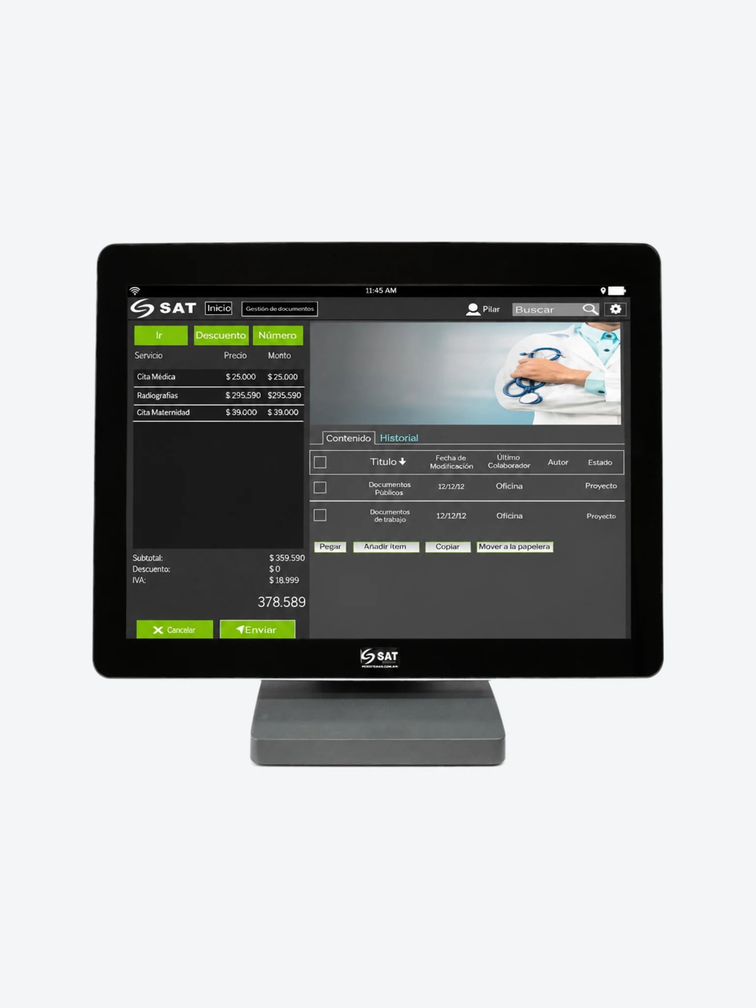MONITOR TOUCH SAT 2013FPH 21 CAPACITIVO VGA HDMI