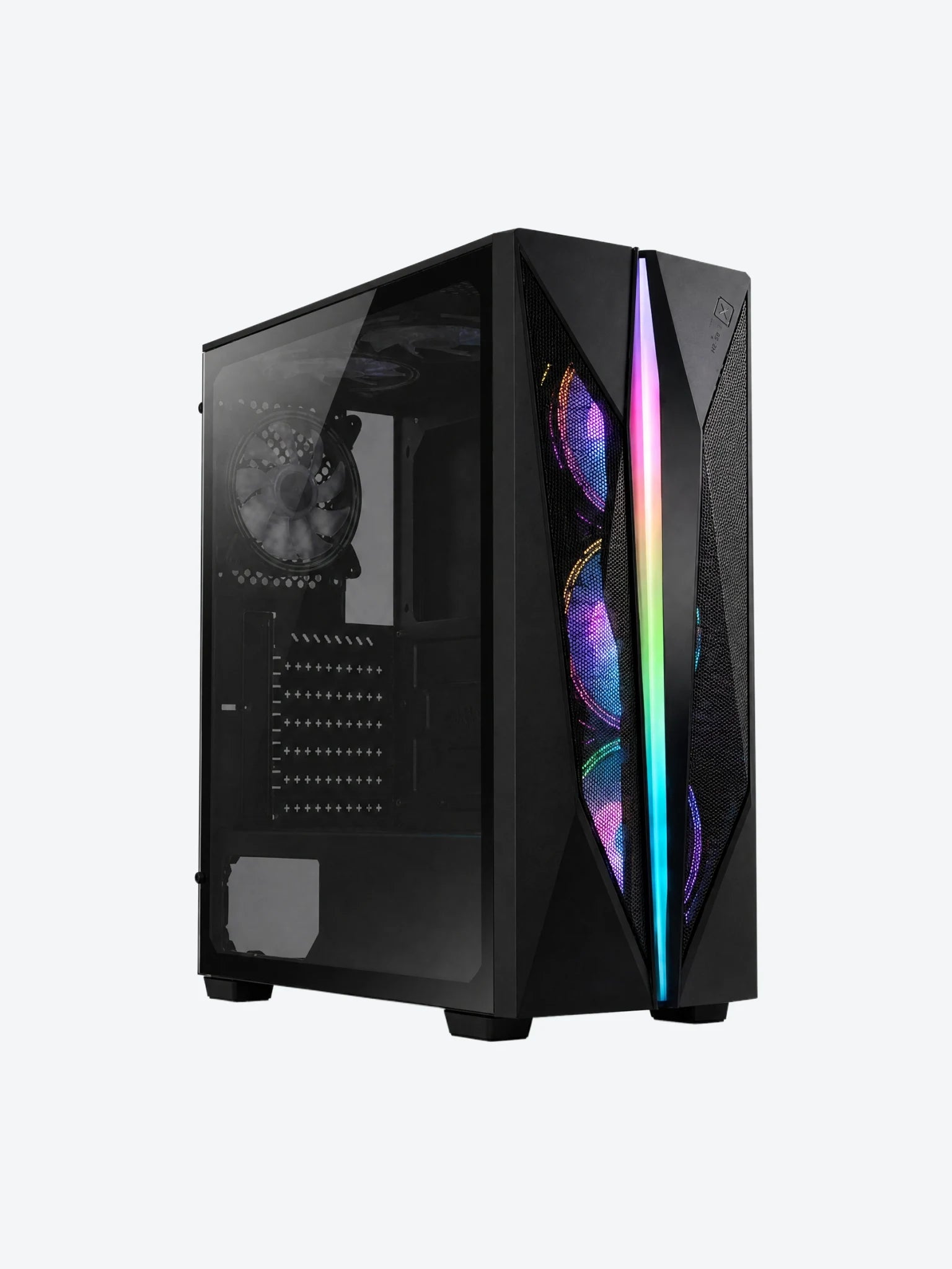 Case Gamer X-Lion H2-530 Tempered Glass Side Panel + 3 12cm Fans USB2.0*2+USB3.0*1+Hd Audio-1