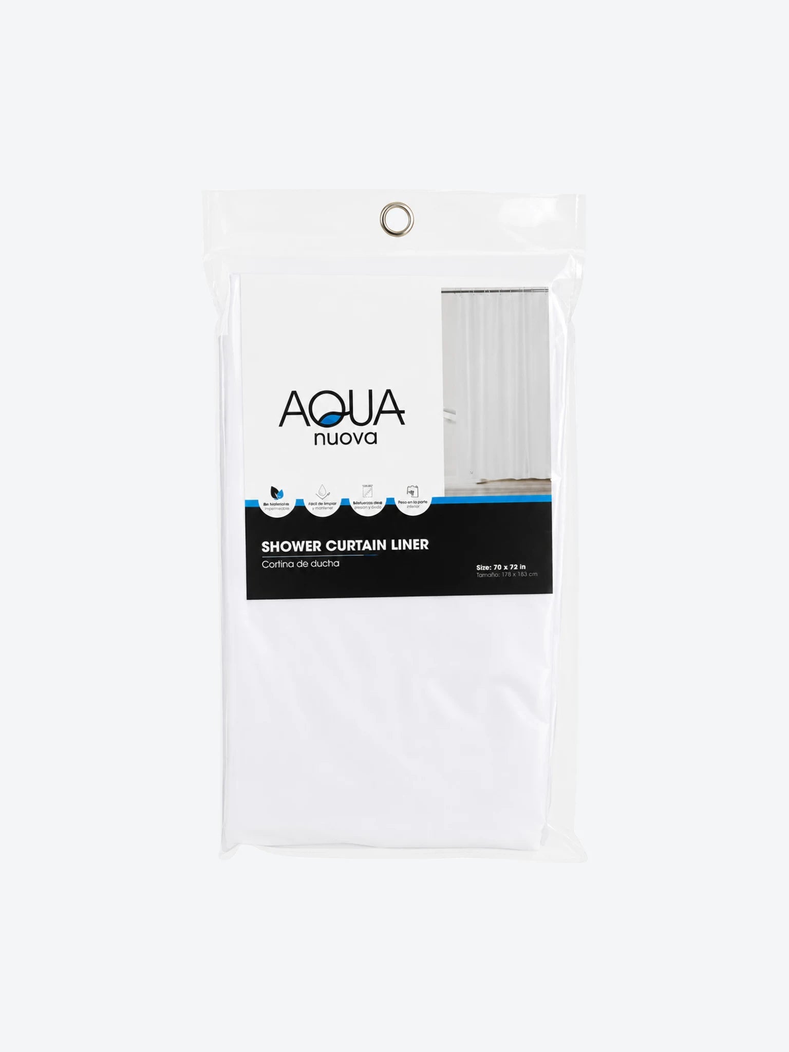LINER PARA DUCHA BLANCO PVC 178X183 CM RUEDO CON PESO-1