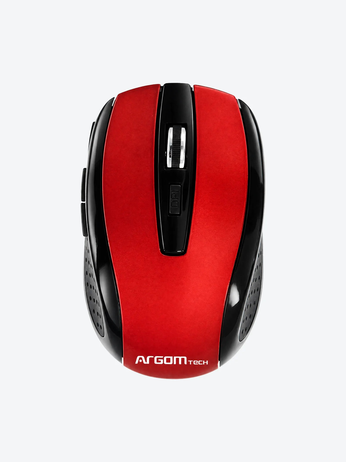 Mouse Argom ARG-MS-0032R Inalambrico 1600 DPI 2.4GHz 6 Botones Color Negro con Rojo-1