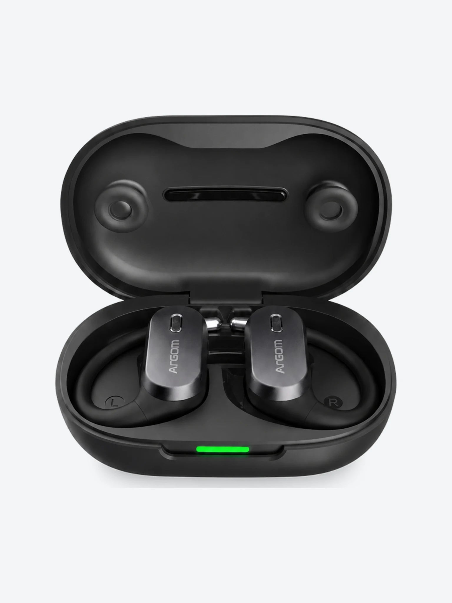 ARGOM SKEIPODS E90 - AUDIFONOS CON IA ENC, DISEÑO OPEN-EAR COLOR NEGRO
