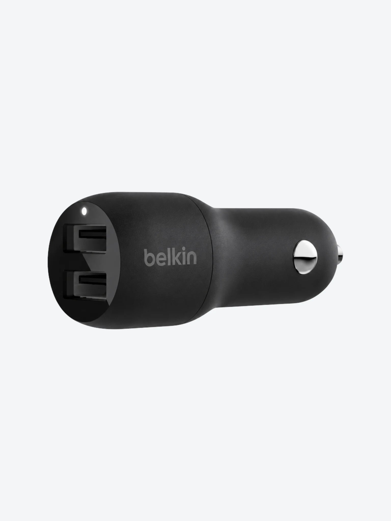 Belkin Dual Charger - Adaptador de corriente para el coche - 24 vatios - 4.8 A - 2 conectores de salida (USB) - negro