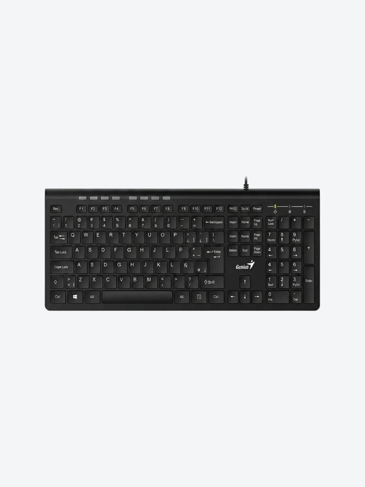TECLADO GENIUS SLIMSTAR 230II MEMBRANA ALÁMBRICO USB ESPAÑOL 31310048401-1