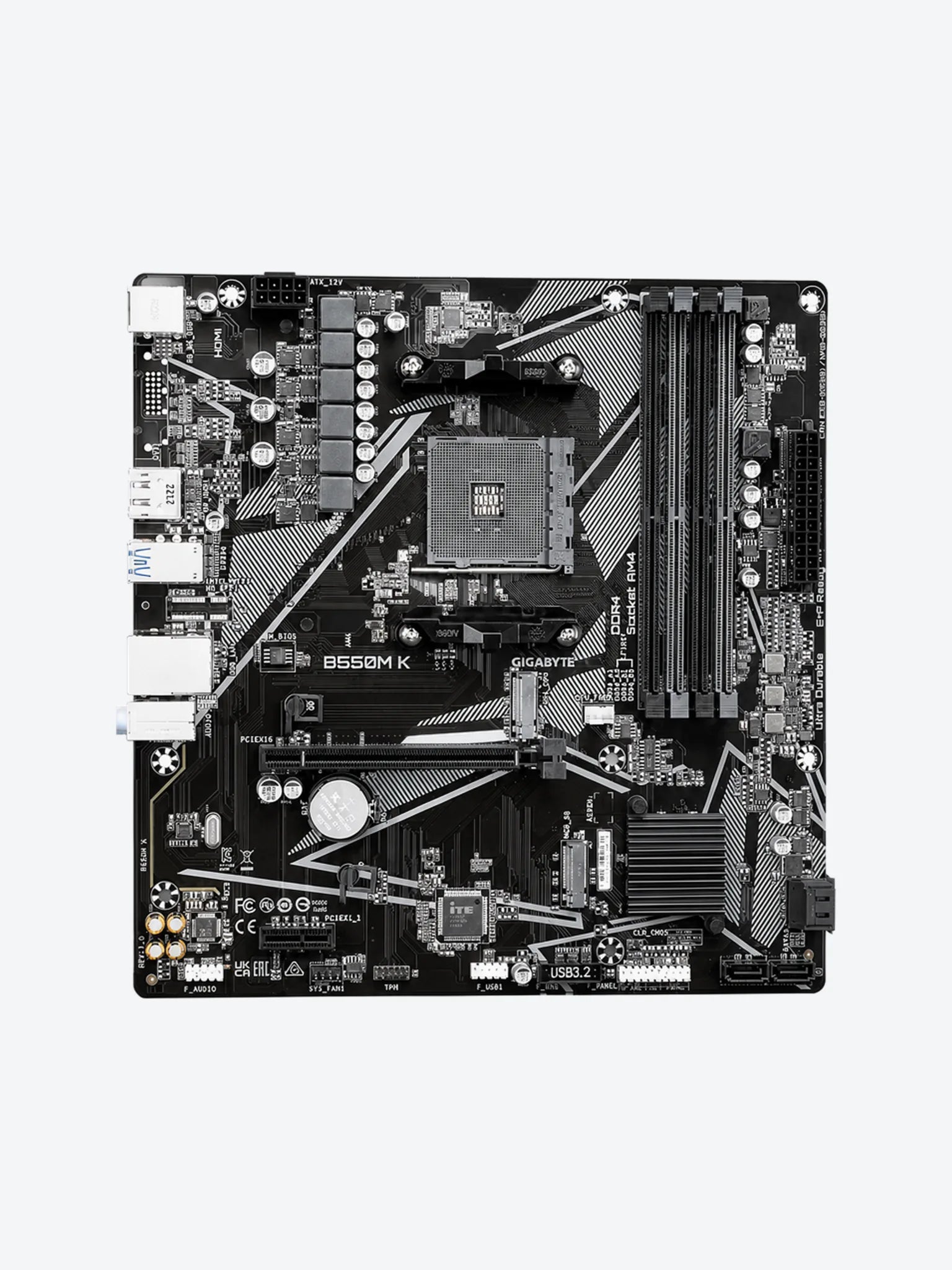 Tarjeta Madre Gigabyte B550M K AMD Socket AM4