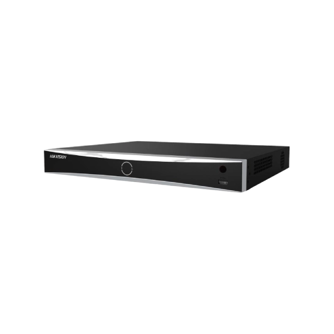 Hikvision - NVR independiente 1U Acusense 4K - 16 canales de vídeo - DS-7616NXI-K2/16P - 2 ranuras SATA HDD de hasta 16TB cada una - Entradas IP de hasta 16 canales, plug & play con 16 interfaces POE - Formatos de vídeo H.265+/H.265/H.264+/H.264 - Capacid