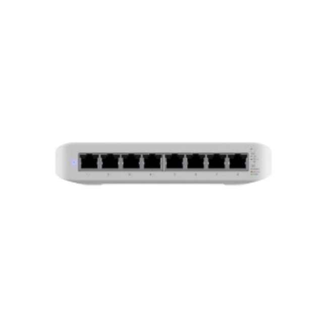 Ubiquiti UniFi Switch Lite USW-Lite-8-POE - Conmutador - Gestionado - 8 x 10/100/1000 (4 PoE+) - sobremesa, montaje en pared - PoE+ (52 W)-3