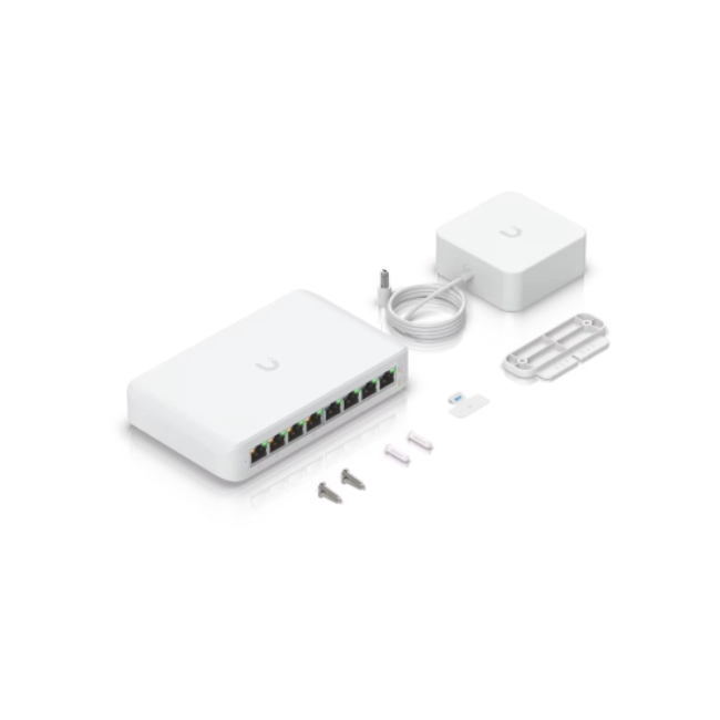 Ubiquiti UniFi Switch Lite USW-Lite-8-POE - Conmutador - Gestionado - 8 x 10/100/1000 (4 PoE+) - sobremesa, montaje en pared - PoE+ (52 W)-2