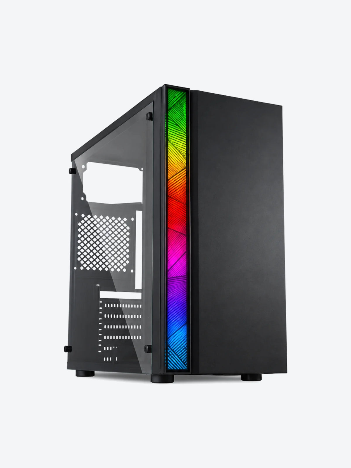 CASE ND-550 RGB STRIP E010-156 BLACK USB 2.0*2 + HD AUDIO-1