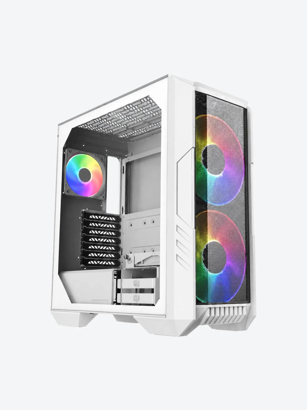 CASE GAMING RGB COOLER MASTER HAF 500 MID TOWER 2 VENTILADORES DE 200MM Y 2 DE 120MM CON VIDRIO LATERAL Y MALLA FRONTAL H500-WGNN-S00-1