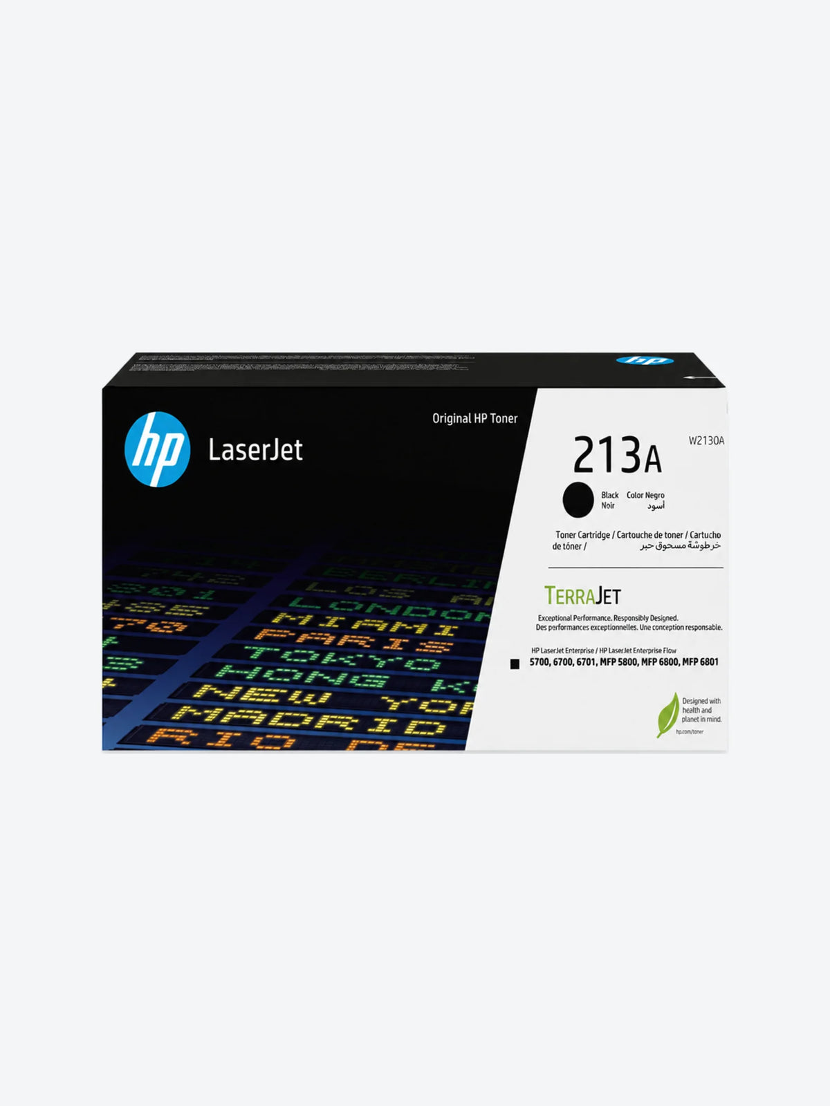 HP 213A - Negro - original - LaserJet - cartucho de tóner (W2130A) - para Color LaserJet Enterprise 67XX, MFP 5800; LaserJet Enterprise Flow MFP 5800, MFP 6800