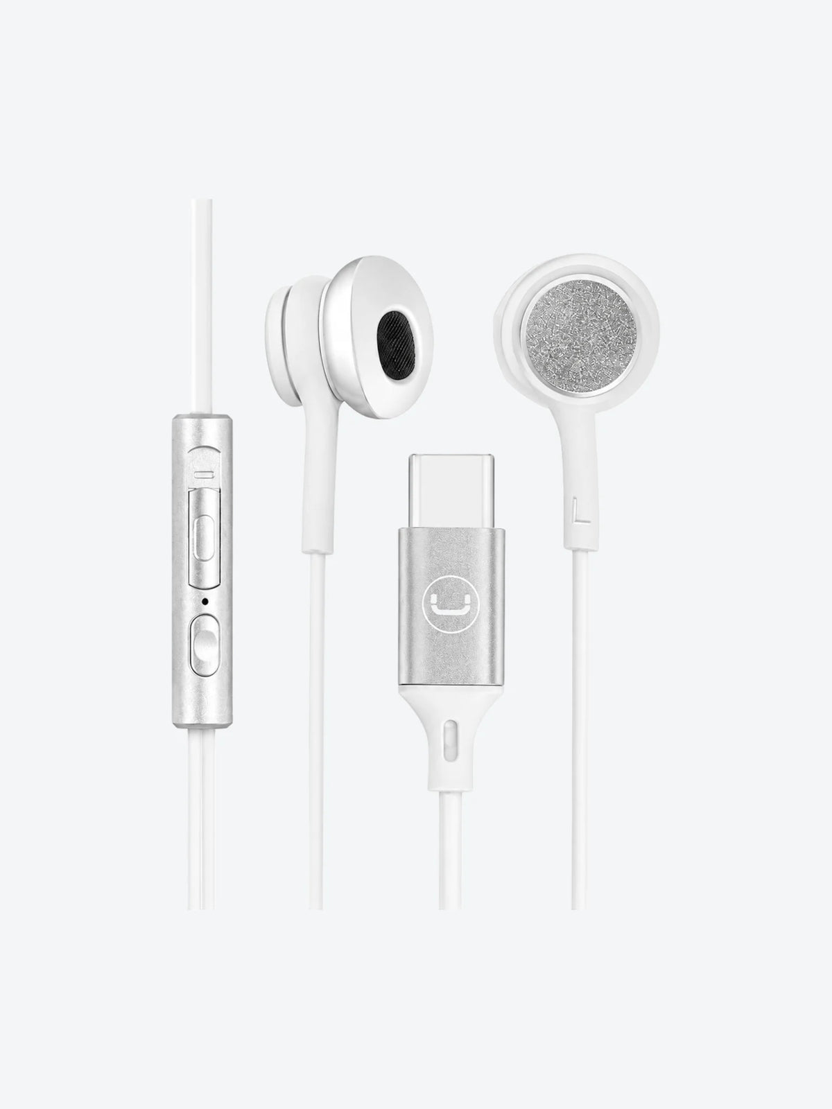 Audifonos In-Ear Unno Tekno HS7005WT USB-C Ultra Blanco-1