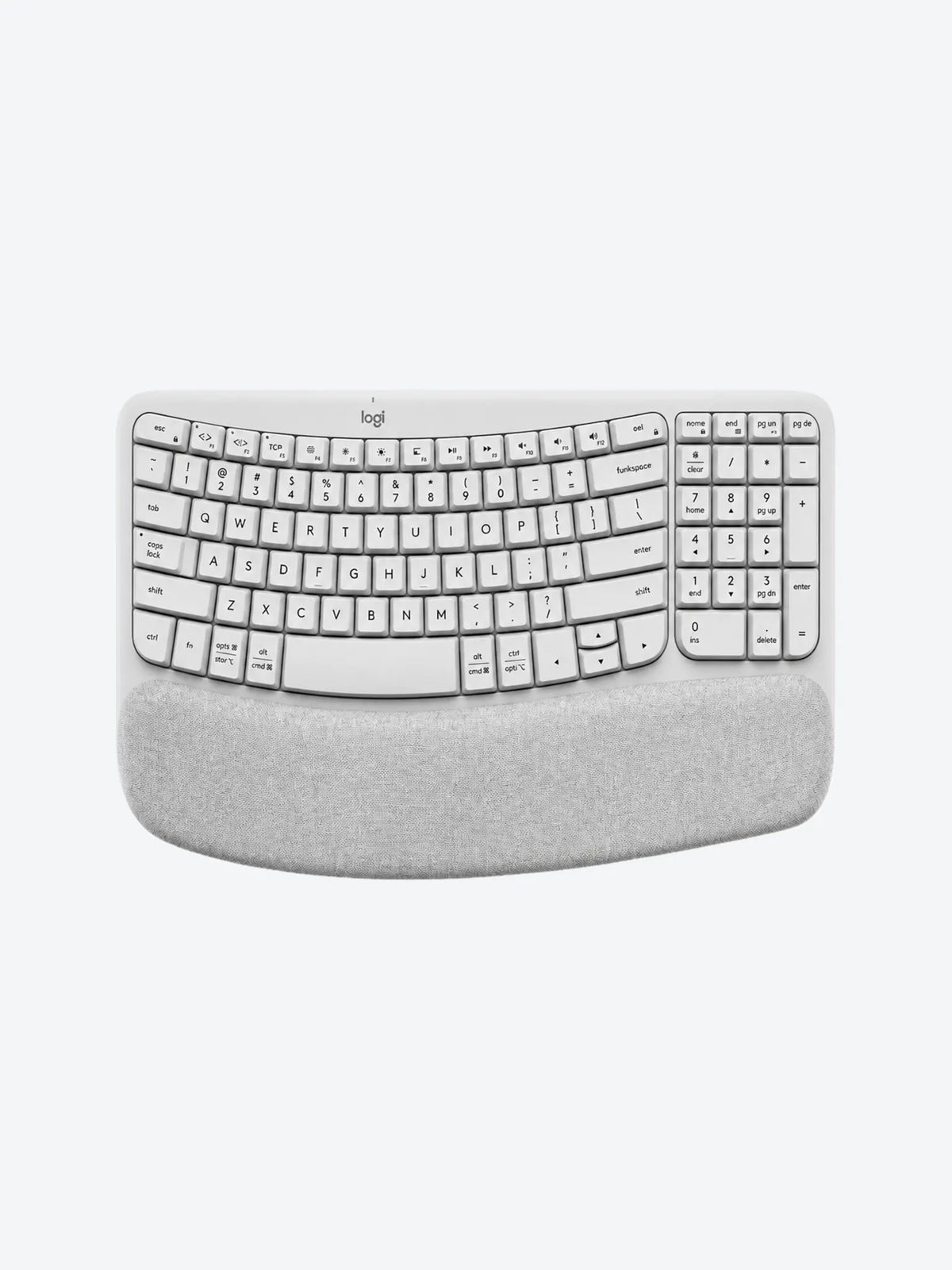 Logitech - Keyboard - Wave keys - Spanish - Off white