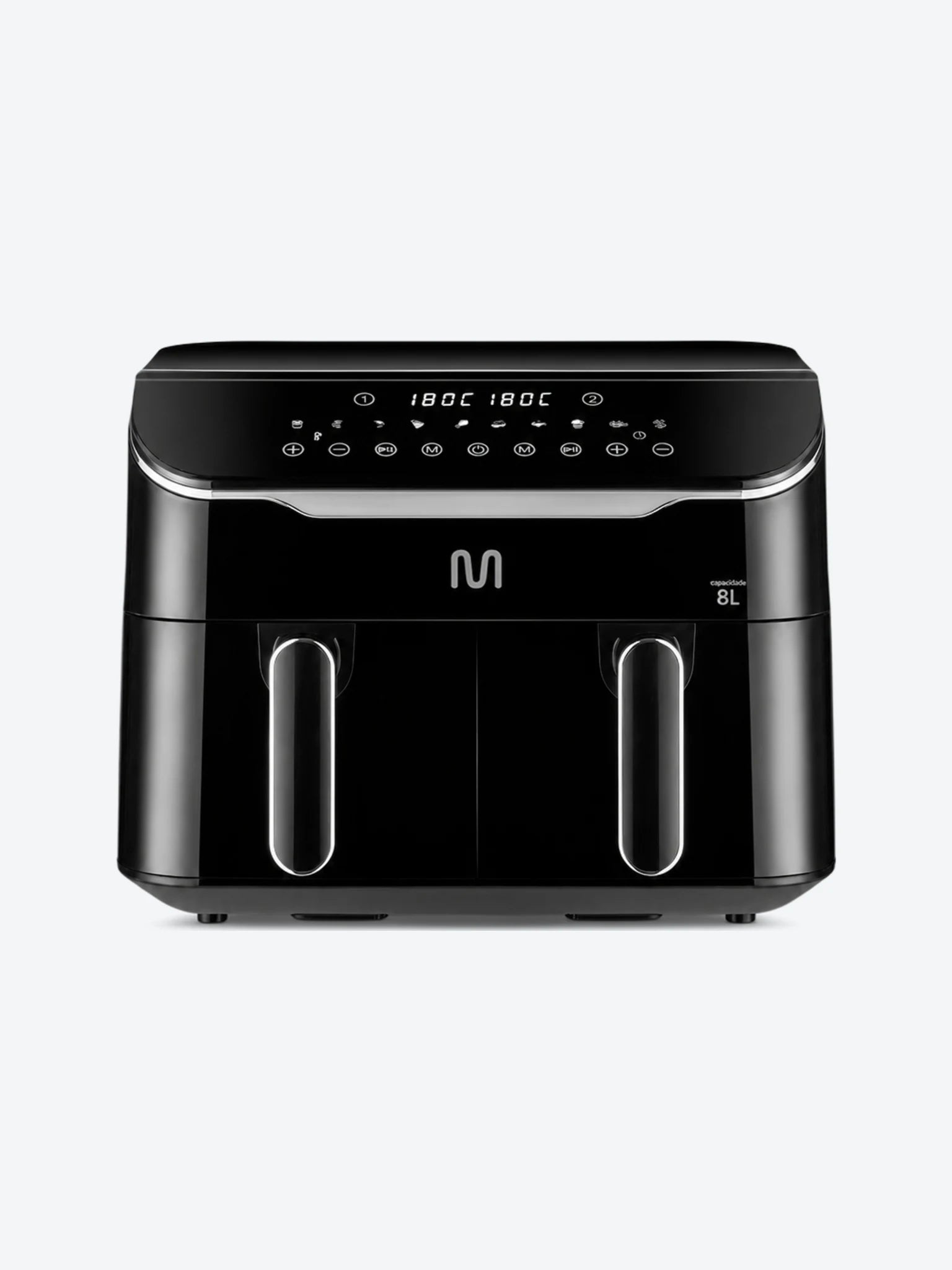 AIR FRYER BLACK 8L 2 GAVETAS 1800W 127V-1