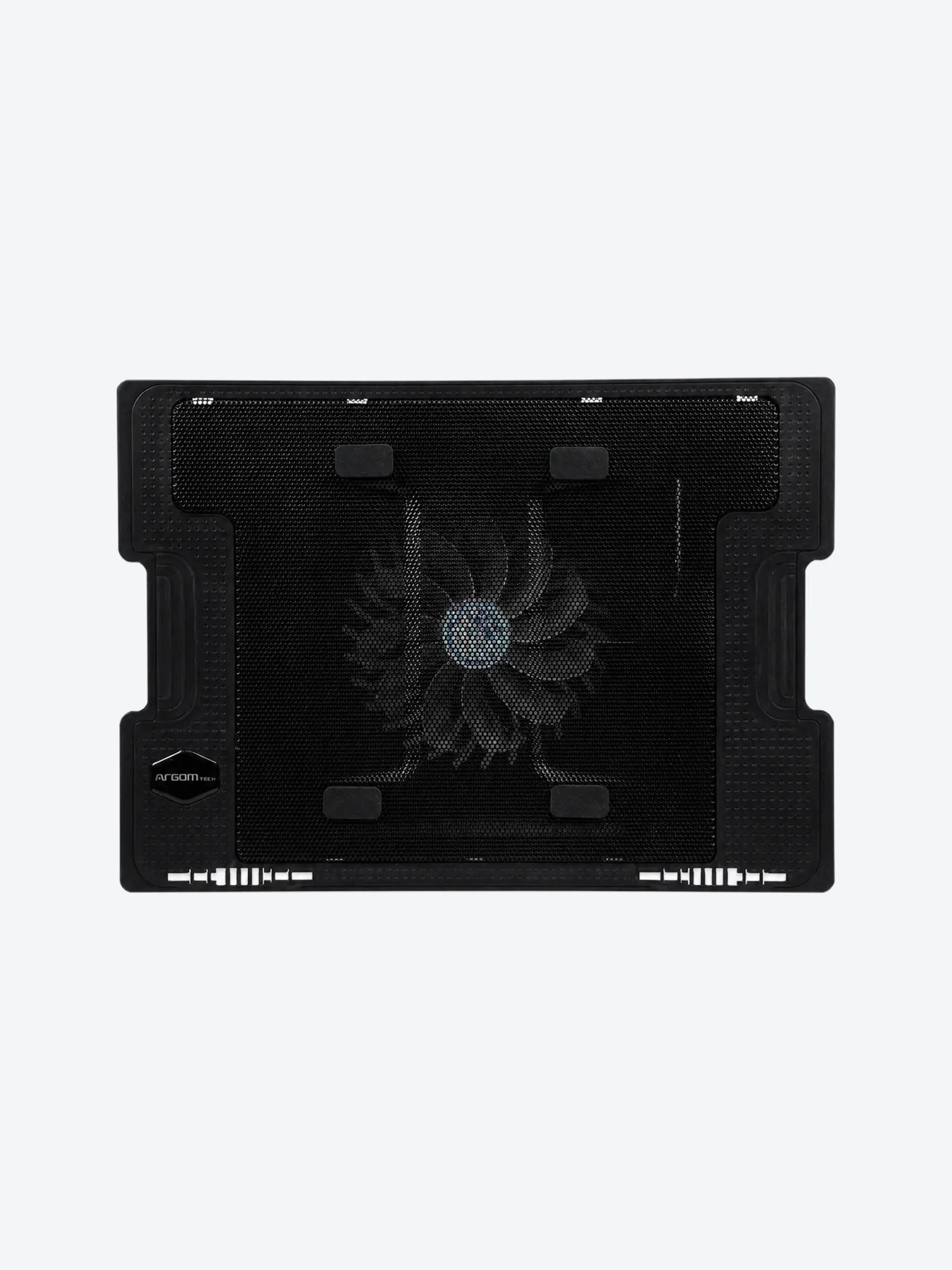 Base Argom ARG-CF-1594 Ajustable Para Portatil Con 1 Ventilador LED y 2 Puertos USB 2.0-1