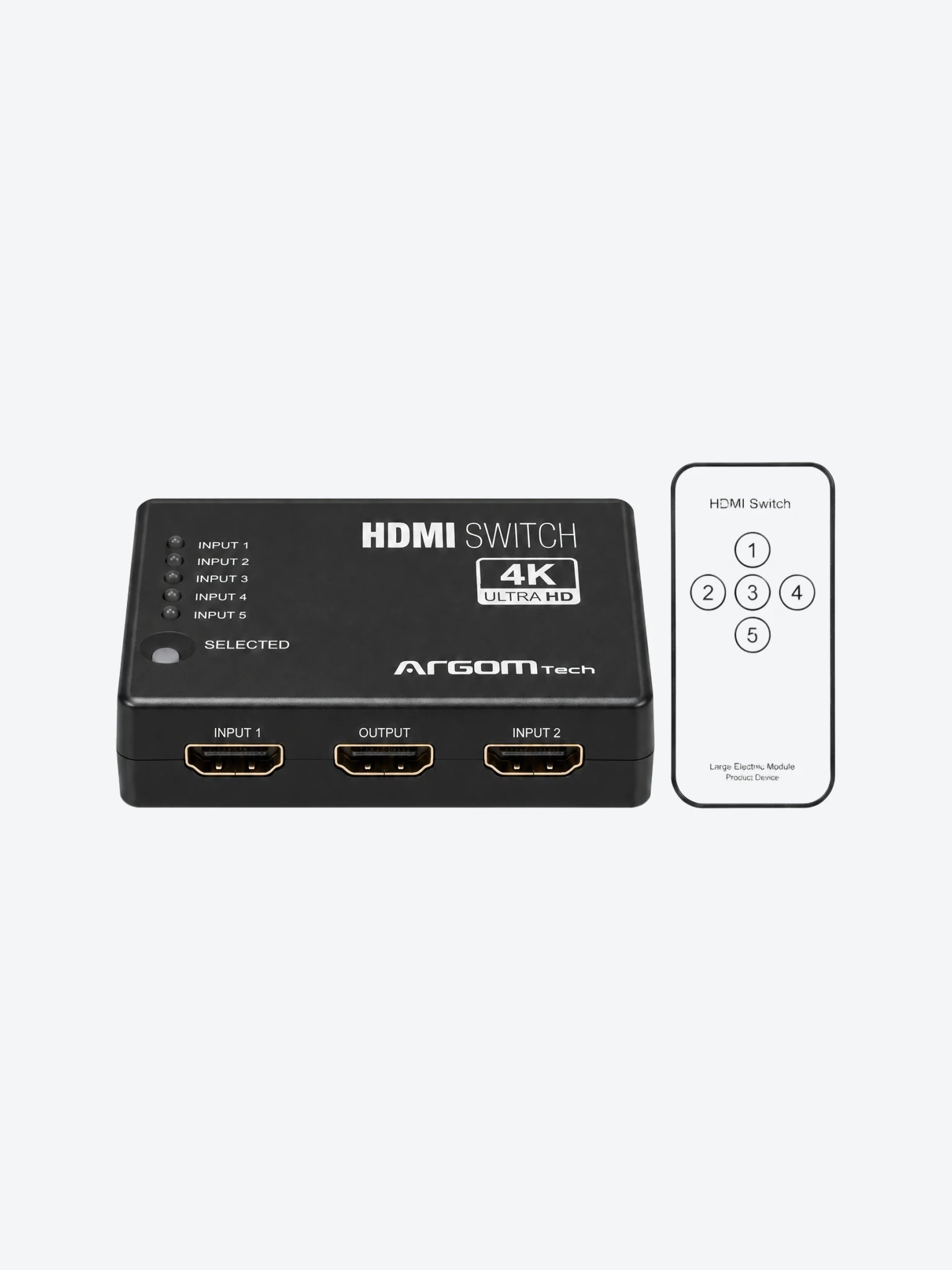 Switch Argom ARG-AV-5125 5 puertos HDMI 4K HD-1