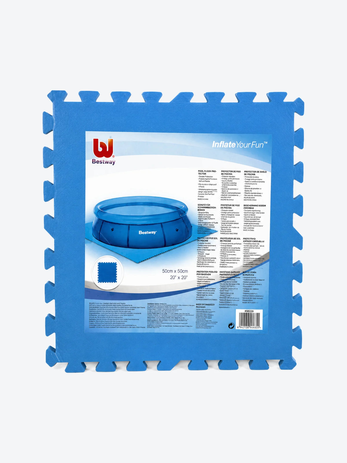 PROTECTOR DE PISO PARA PISCINAS, 50X50CM, 9 PIEZAS-1