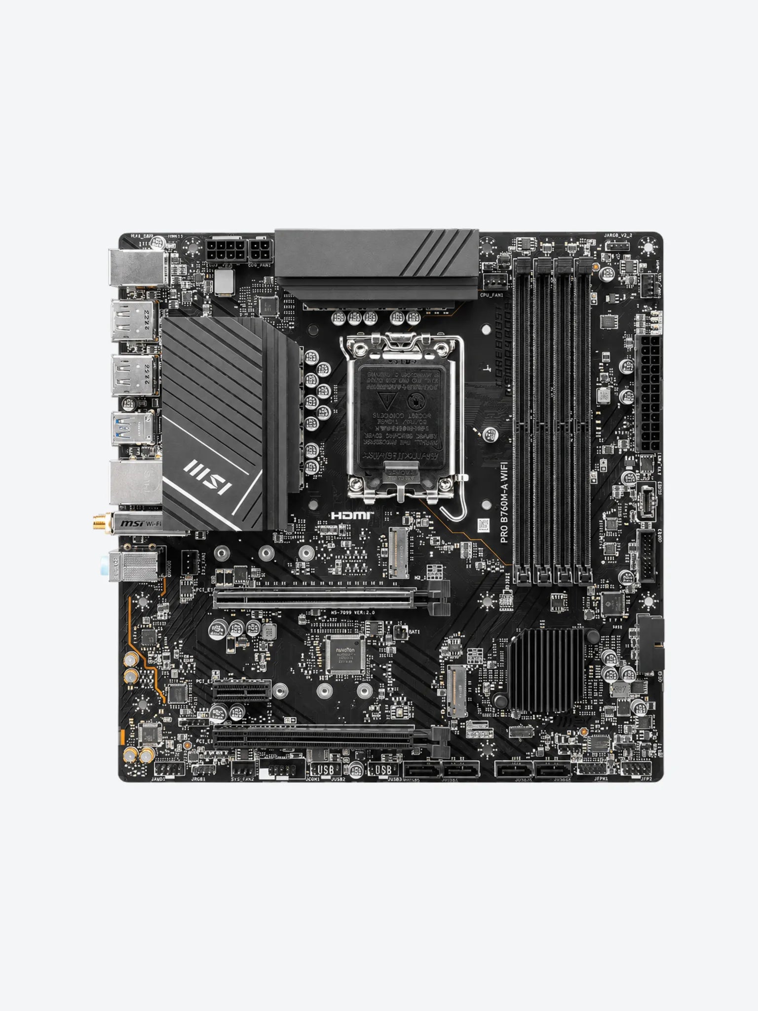 TARJETA MADRE MSI PRO B760M-A WIFI LGA1700 MICRO-ATX DDR5 911-7D99-007