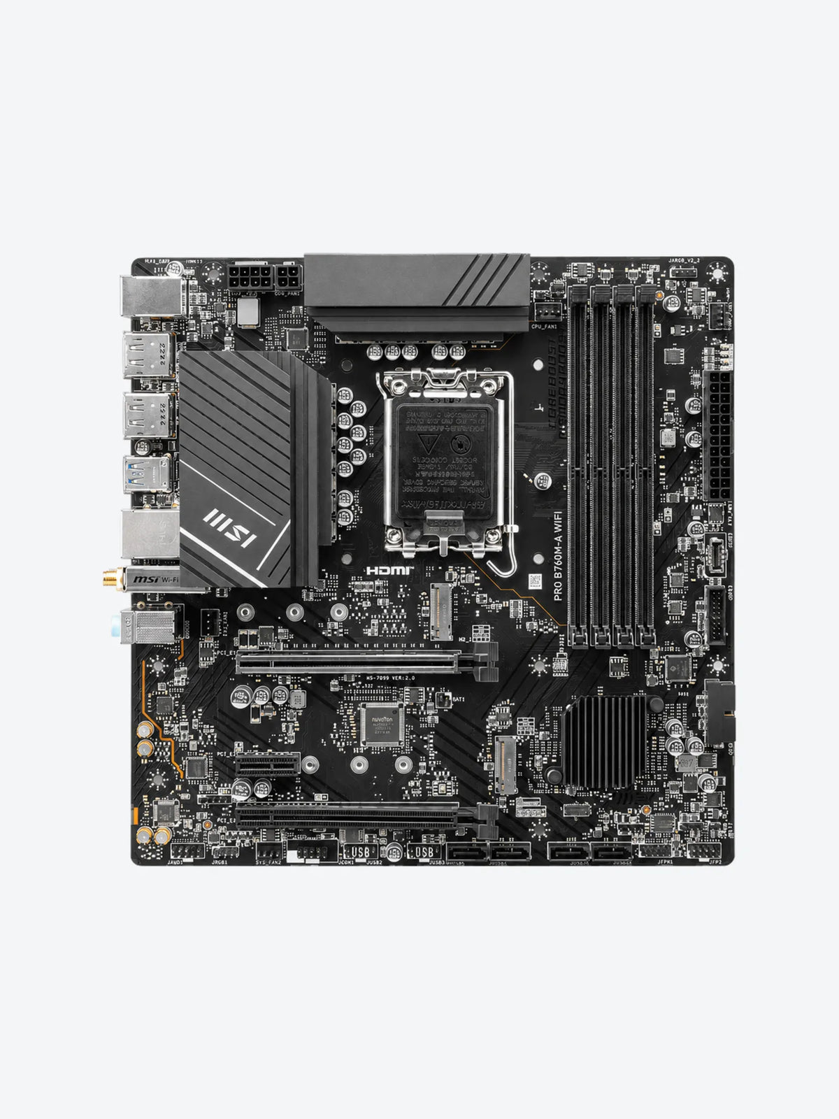 TARJETA MADRE MSI PRO B760M-A WIFI LGA1700 MICRO-ATX DDR5 911-7D99-007-1
