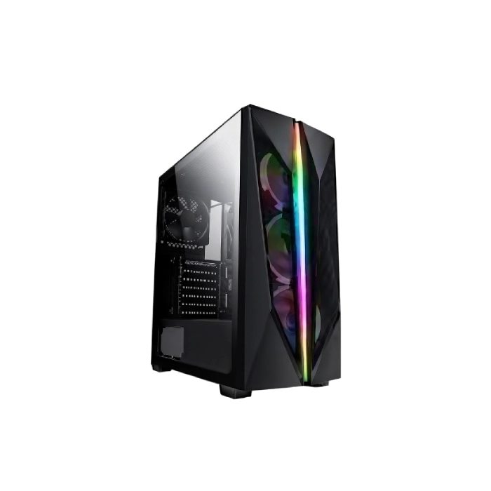 Case Gamer X-Lion H2-530 Tempered Glass Side Panel + 3 12cm Fans USB2.0*2+USB3.0*1+Hd Audio-3