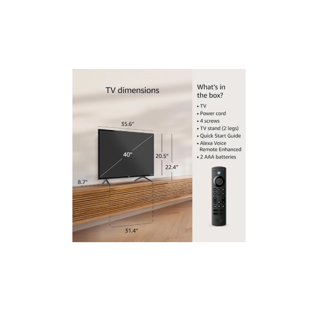 Televisor Inteligente Amazon Fire TV 2 Series de 40” en HD Control Remoto Por Voz Alexa de Fire TV-10