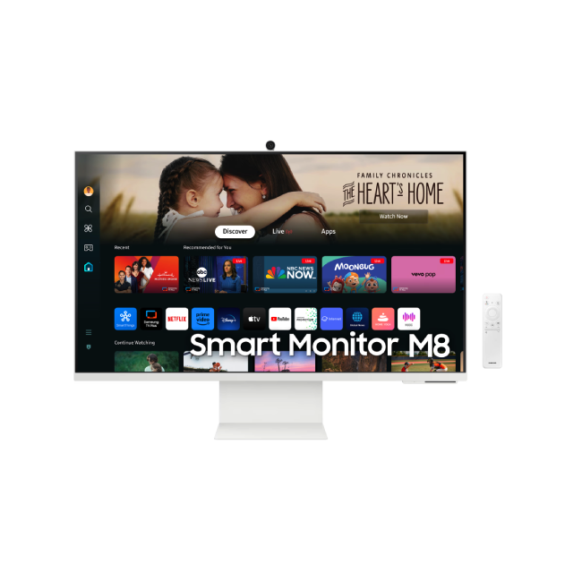 MONITOR SAMSUNG 32" FLAT SMART 4K M80D