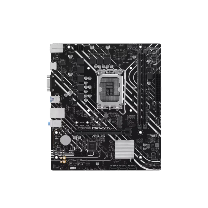 ASUS - PRIME H610M-K - Motherboard - Micro ATX - LGA1700 Socket - Intel H610 - para Core i7 / para Core i5 / para Core i3 / para Celeron / para Pentium - Intel HD Graphics - DDR5-3