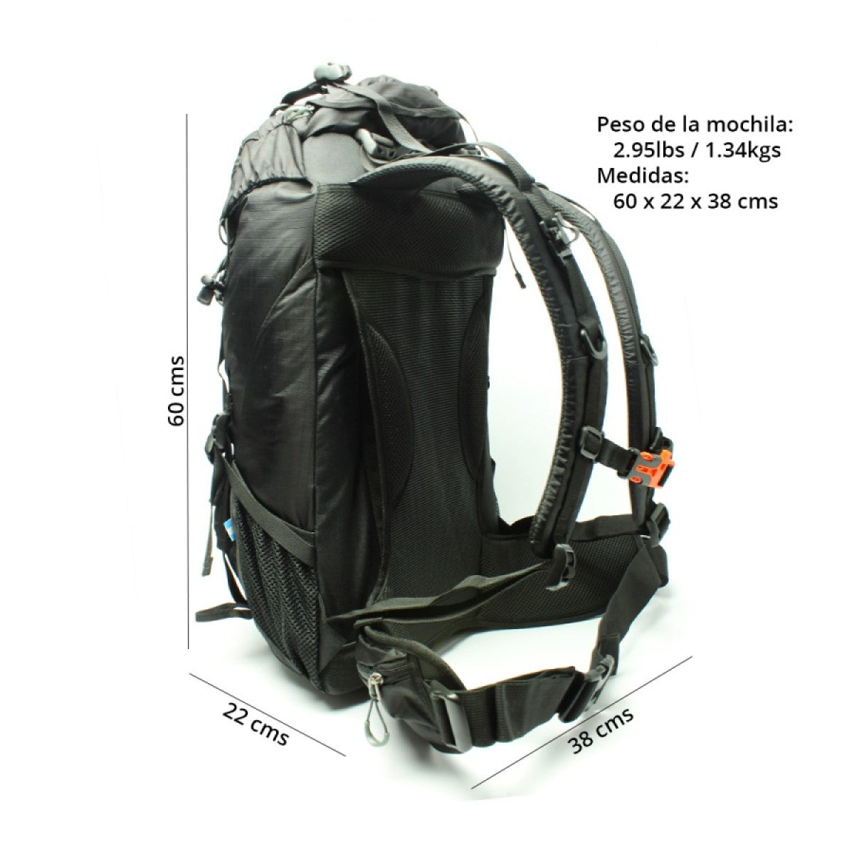 Mochila Chompipe 50 Negra-4