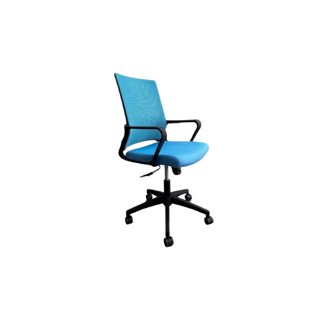 Silla de Oficina MG-WB-019-B1-BK De Mesh y Tela Con Respaldo Color Negro