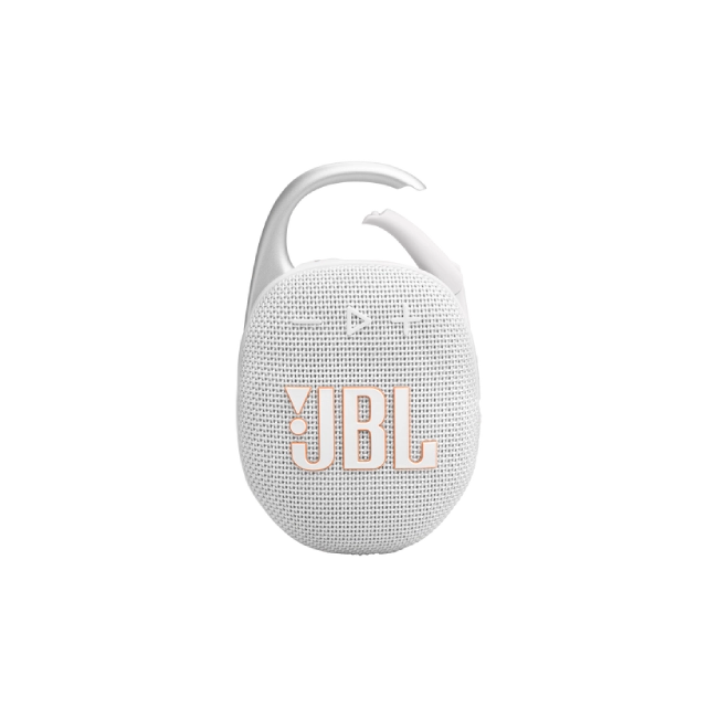 JBL Clip 5 - Altavoz - para uso portátil - inalámbrico - Bluetooth - controlado por aplicación - 7 vatios - blanco-1