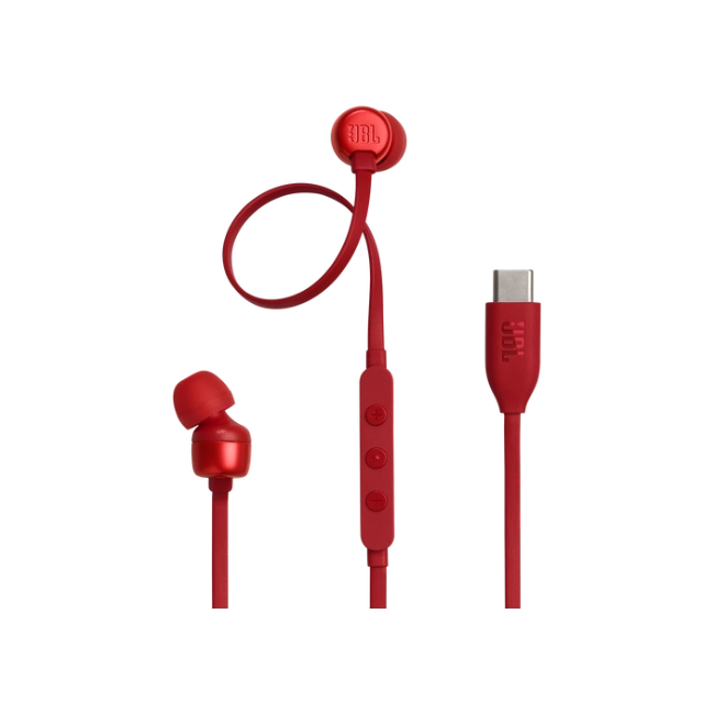 JBL TUNE - 310C - Headphones - wearable Wired - C - Red-1