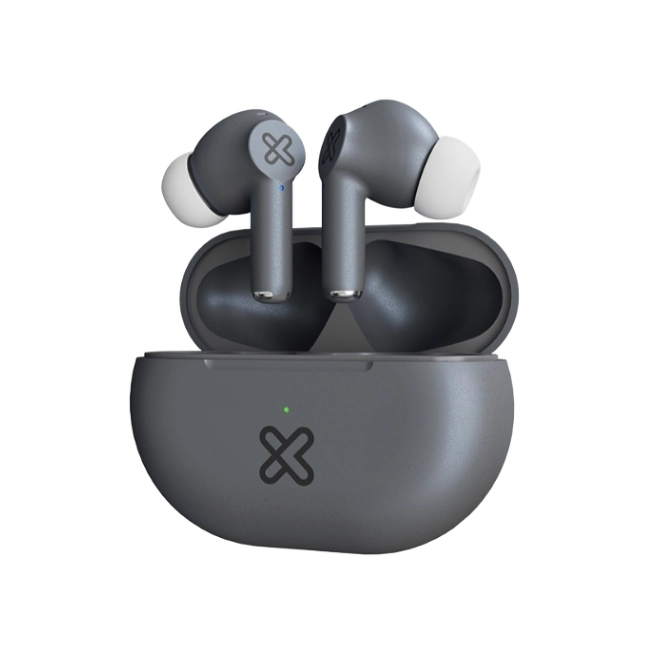 Klip Xtreme - True wireless earphones - Para Phone / Para Portable electronics / Para Tablet - Wireless - 17Hrs IPX Gray-1