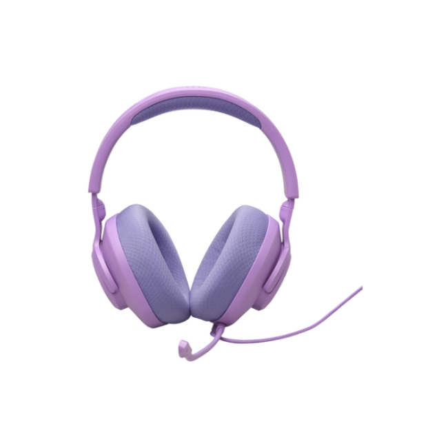 JBL Quantum 100M2 - Auriculares con diadema - Cableado - Púrpura- Respuesta de frecuencia 20 Hz - 20 kHz - Conector de 5.5mm -Tipo de micrófono Asta desmontable-5